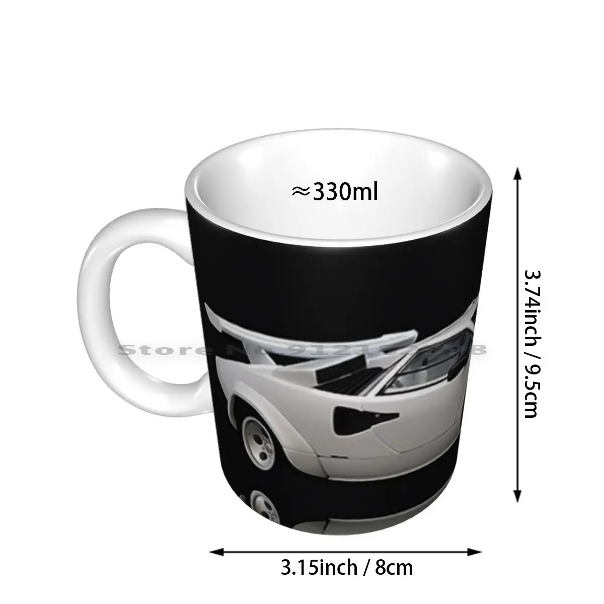 Белые классические автомобильные керамические кружки кофейные чашки Кружка для