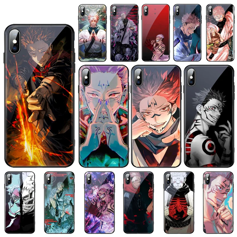 Sukuna Jujutsu Kaisen Anime Glass phone case For iphone 13 Pro Max For iphone 12 11 Pro Max XS XR X 8 7 Plus SE2 Case
Sukuna Jujutsu Kaisen Anime Glass phone case For iphone 13 Pro Max For iphone 12 11 Pro Max XS XR X 8 7 Plus SE2 Case