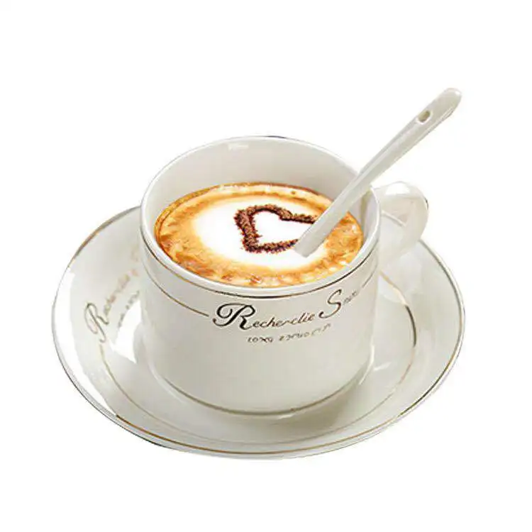 European coffee cup butterfly suit shop afternoon tea ceramic white with spoon 
European coffee cup butterfly suit shop afternoon tea ceramic white with spoon