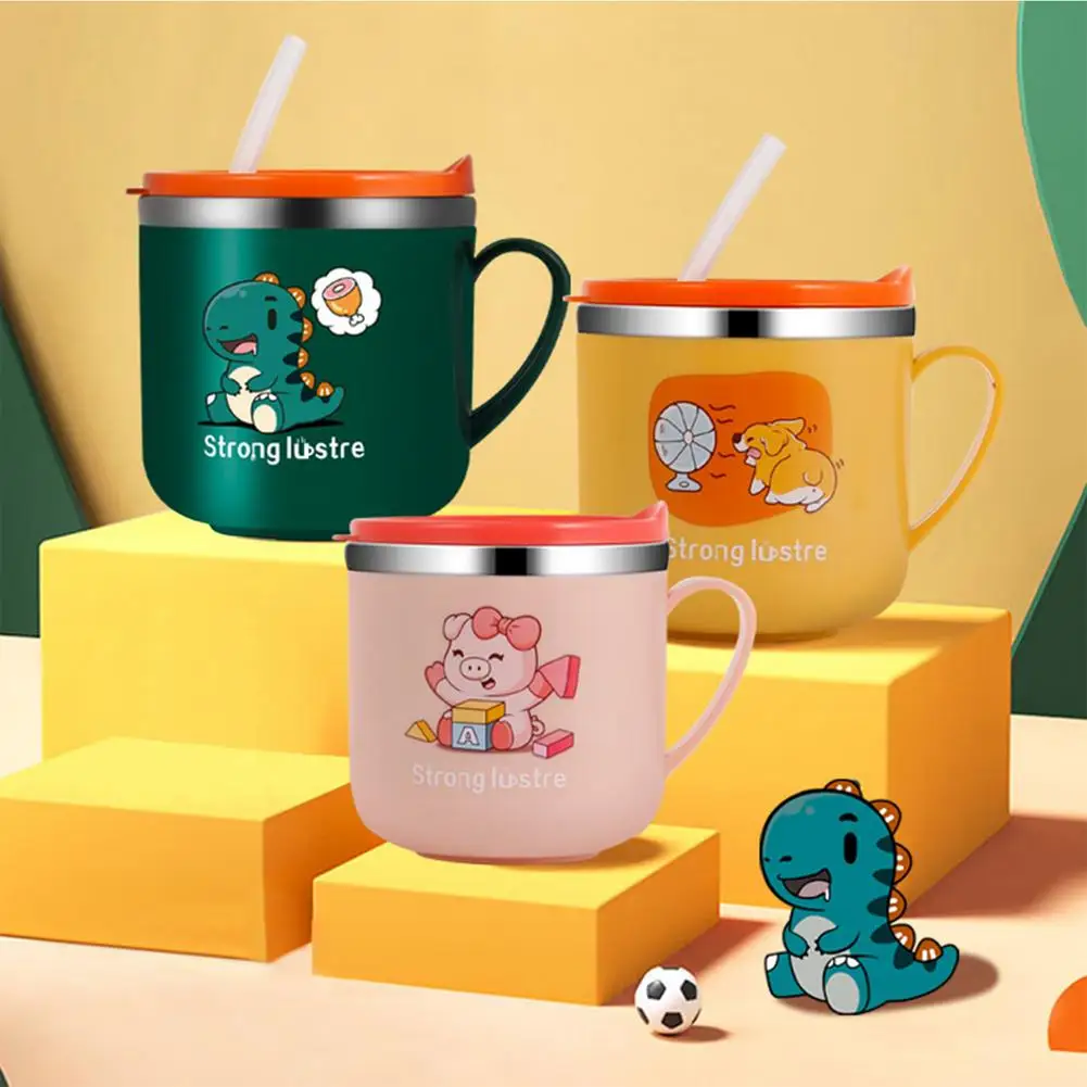 Stainless Steel Kids Sippy Cup Cute Cartoon Straw Cup For Children Kindergarten Water Cup Cartoon Insulated Drinking Cup
Stainless Steel Kids Sippy Cup Cute Cartoon Straw Cup For Children Kindergarten Water Cup Cartoon Insulated Drinking Cup