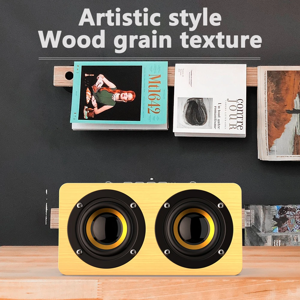 Swalle AUX Wooden Wireless Bluetooth Speaker Portable HiFi Shock Bass Altavoz TF Soundbar for Mobile Phone
Swalle AUX Wooden Wireless Bluetooth Speaker Portable HiFi Shock Bass Altavoz TF Soundbar for Mobile Phone