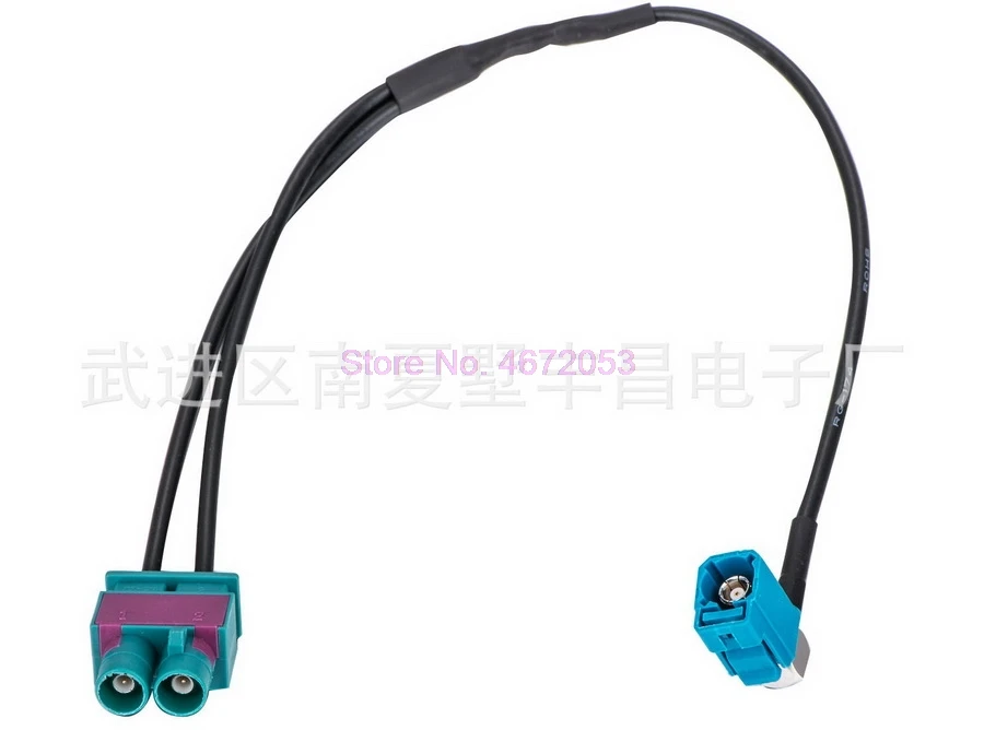 100pcs Antenna extension cord Fakra male to Female Conversion Cable Two Dual FAKRA Z one Radio | Мобильные телефоны и