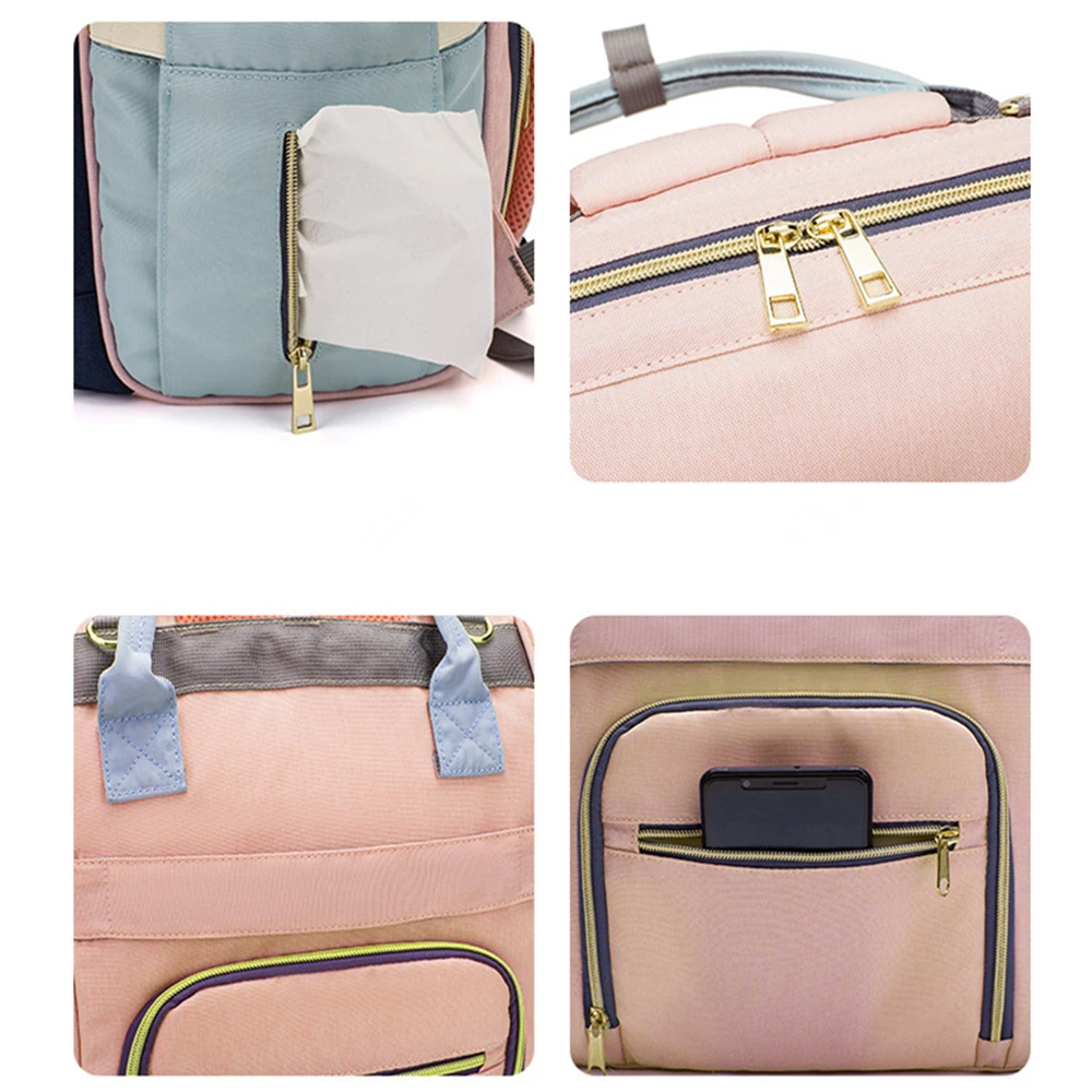 New High capacity Oxford Cloth Mother Bag Baby Travel Pack Diaper bag Multi-purpose mummy bag Contain USB port and baby pad
New High capacity Oxford Cloth Mother Bag Baby Travel Pack Diaper bag Multi-purpose mummy bag Contain USB port and baby pad