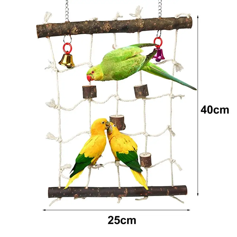 Parrot Cotton Rope Climbing Net Toy With 2 Molar Stone Bird Tearing Chew Toy Cockatiels Parakeet Training Toy Bird Accessorie
Parrot Cotton Rope Climbing Net Toy With 2 Molar Stone Bird Tearing Chew Toy Cockatiels Parakeet Training Toy Bird Accessorie