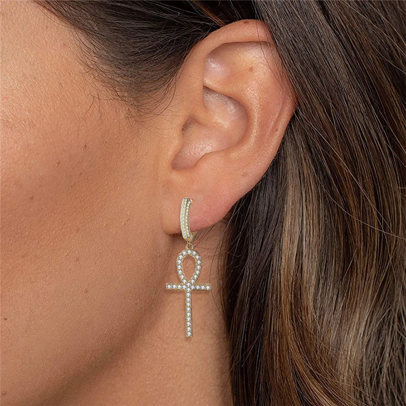 Ailodo Fashion Cross Earrings For Women Luxury Cubic Zirconia Party Wedding Cross Drop Earrings Copper CZ Jewelry Birthday Gift
Ailodo Fashion Cross Earrings For Women Luxury Cubic Zirconia Party Wedding Cross Drop Earrings Copper CZ Jewelry Birthday Gift