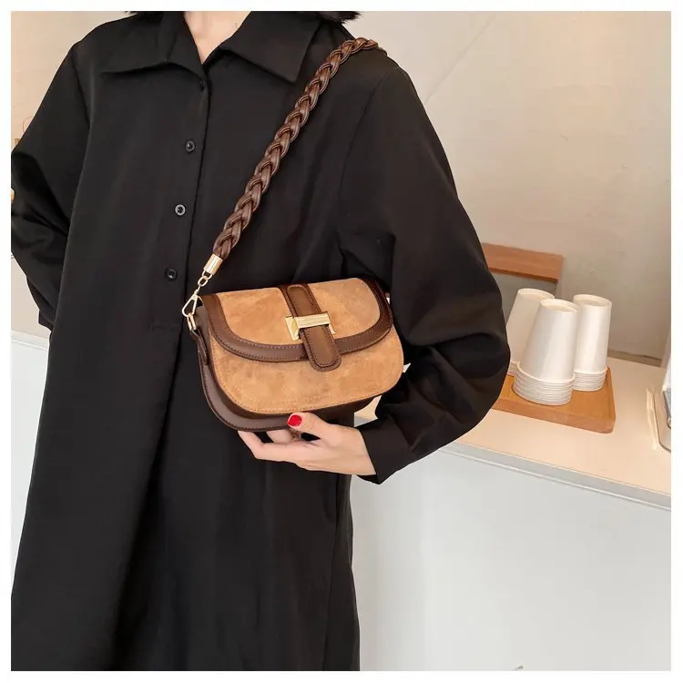 High Sense Bag Women's Autumn/winter New Fashion Frosted Shoulder Messenger Bag Saddle Bag Luxury Handbags Women Bags Designer
High Sense Bag Women's Autumn/winter New Fashion Frosted Shoulder Messenger Bag Saddle Bag Luxury Handbags Women Bags Designer