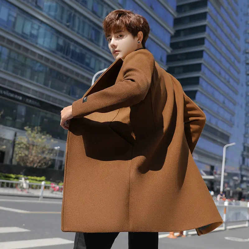 Spring Autumn Solid Color Windbreaker New Men's Woolen Coat 5XL Large Size Slim Fashion Men's Long Windbreaker Jacket 2011123
Spring Autumn Solid Color Windbreaker New Men's Woolen Coat 5XL Large Size Slim Fashion Men's Long Windbreaker Jacket 2011123