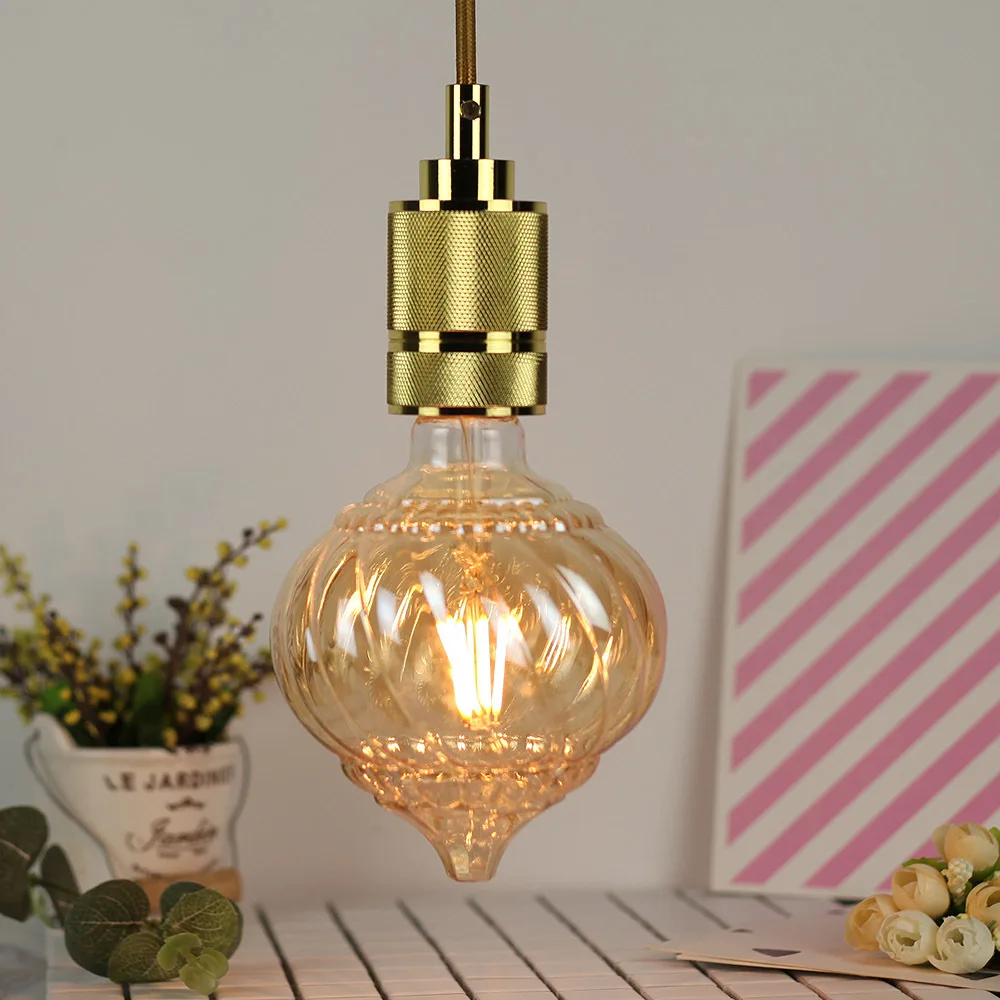 Antique LED bulbs Creative Soft light Pumpkin modeling Decorative lamp Spherical warm light Personalized retro lamp E27 4W
Antique LED bulbs Creative Soft light Pumpkin modeling Decorative lamp Spherical warm light Personalized retro lamp E27 4W