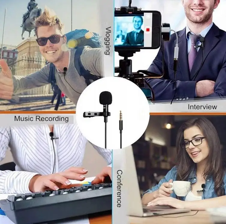 Universal Mini Microphone For Ios / Type-c / 3.5mm 1.45m Clip-on Microphone Condenser Lavalier Tie Clip Microphone For Audio PC
Universal Mini Microphone For Ios / Type-c / 3.5mm 1.45m Clip-on Microphone Condenser Lavalier Tie Clip Microphone For Audio PC