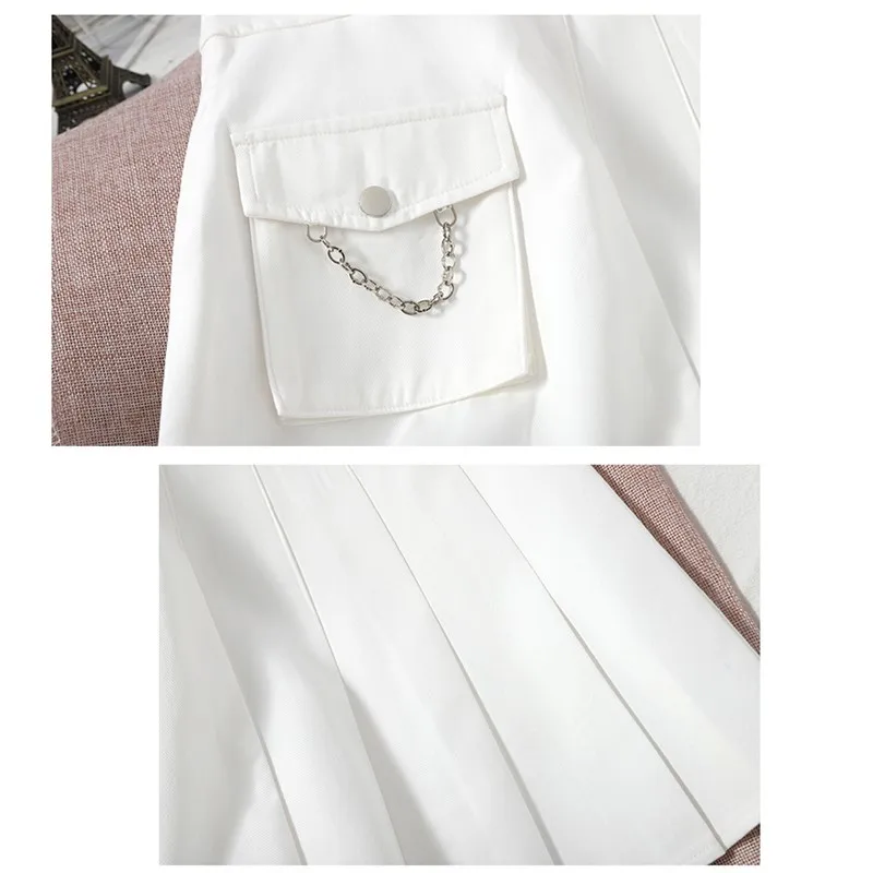 GUUZYUVIZ 2021 Spring Summer High Waist Pleated Mini Skirt Women Harajuk Pocket Short Shirts Plus Size Black White Women Skirts
GUUZYUVIZ 2021 Spring Summer High Waist Pleated Mini Skirt Women Harajuk Pocket Short Shirts Plus Size Black White Women Skirts