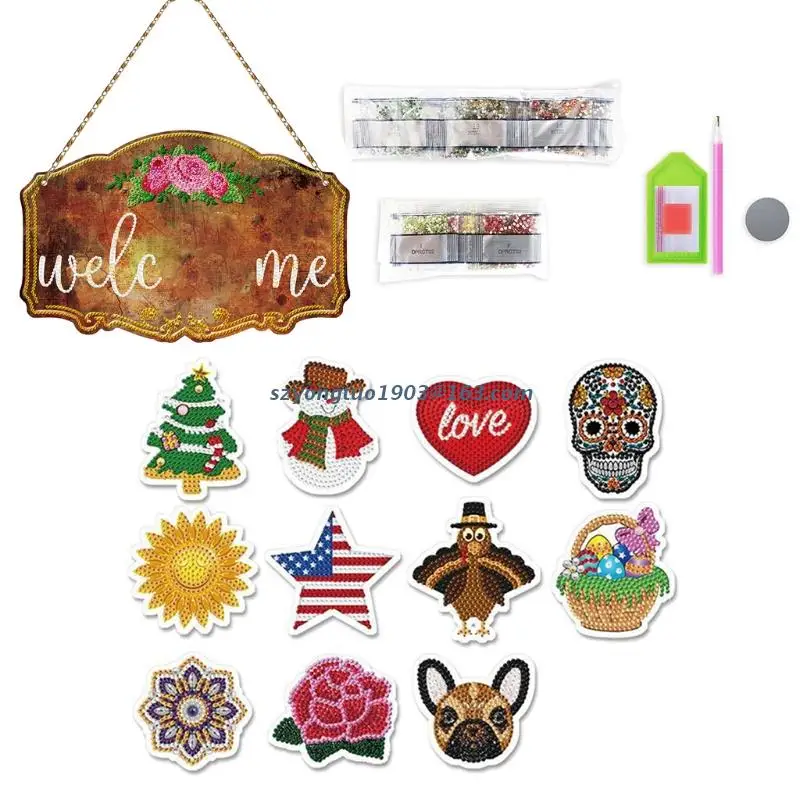 P82C Rose Floral Letters Sign 5D Special Diamond Painting Embroidery Rhinestones Hanging Tag with Magnetic Sticker DIY Decor
P82C Rose Floral Letters Sign 5D Special Diamond Painting Embroidery Rhinestones Hanging Tag with Magnetic Sticker DIY Decor