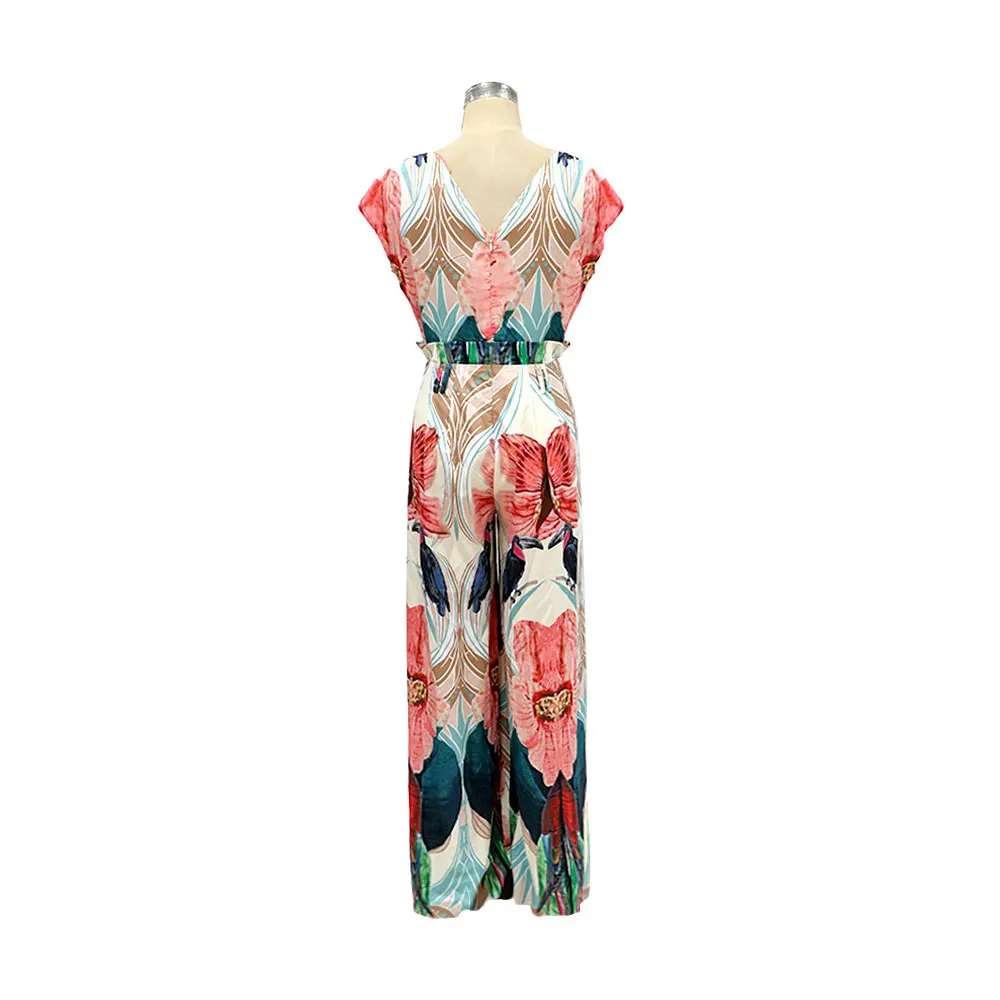 Casual Beach Boho Floral Print Jumpsuit Women Summer 2020 V-Neck Loose Sleeveless Overalls Wide Leg Rompers Womens Jumpsuit 
Casual Beach Boho Floral Print Jumpsuit Women Summer 2020 V-Neck Loose Sleeveless Overalls Wide Leg Rompers Womens Jumpsuit