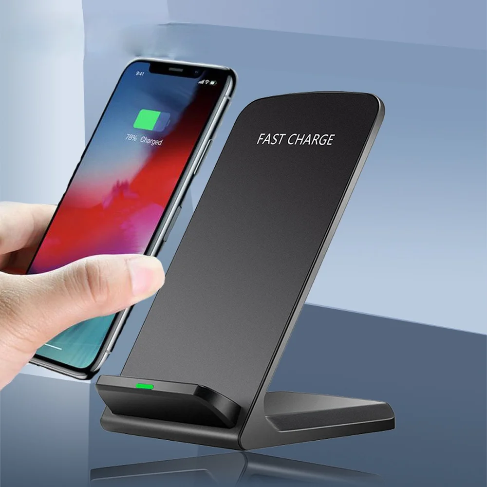 15W Qi Wireless Charger Stand For iPhone X XS MAX XR 11 Pro 8 Samsung S20 S10 S9 Fast Charging Dock Station desktop Charger
15W Qi Wireless Charger Stand For iPhone X XS MAX XR 11 Pro 8 Samsung S20 S10 S9 Fast Charging Dock Station desktop Charger