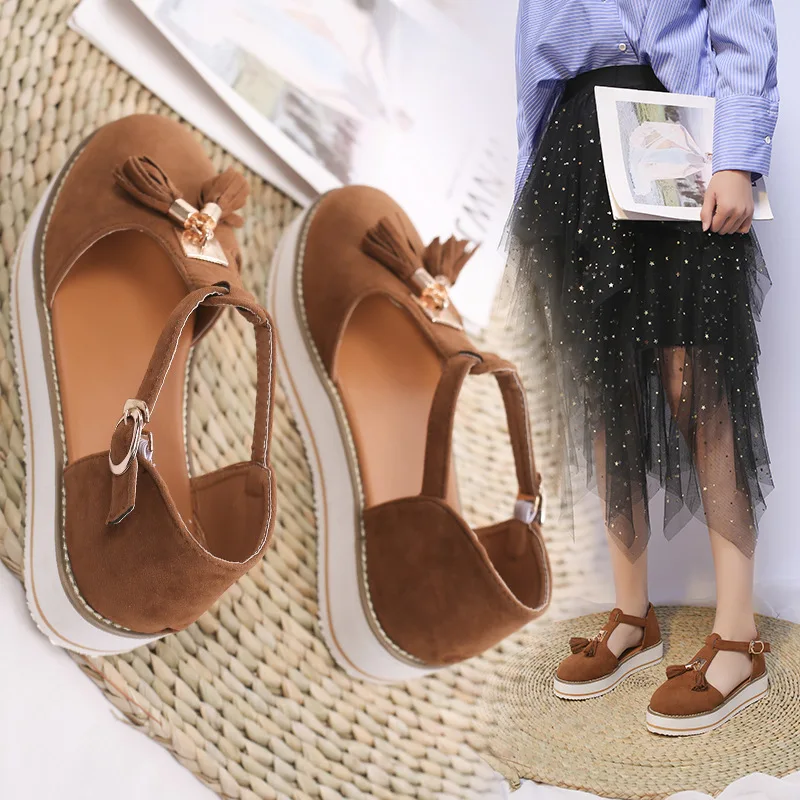 Women's Sandals Summer New Fashion Thick Bottom Tassel Shoes Plus Size European And American Leisure Comfort Sports Sandals
Women's Sandals Summer New Fashion Thick Bottom Tassel Shoes Plus Size European And American Leisure Comfort Sports Sandals