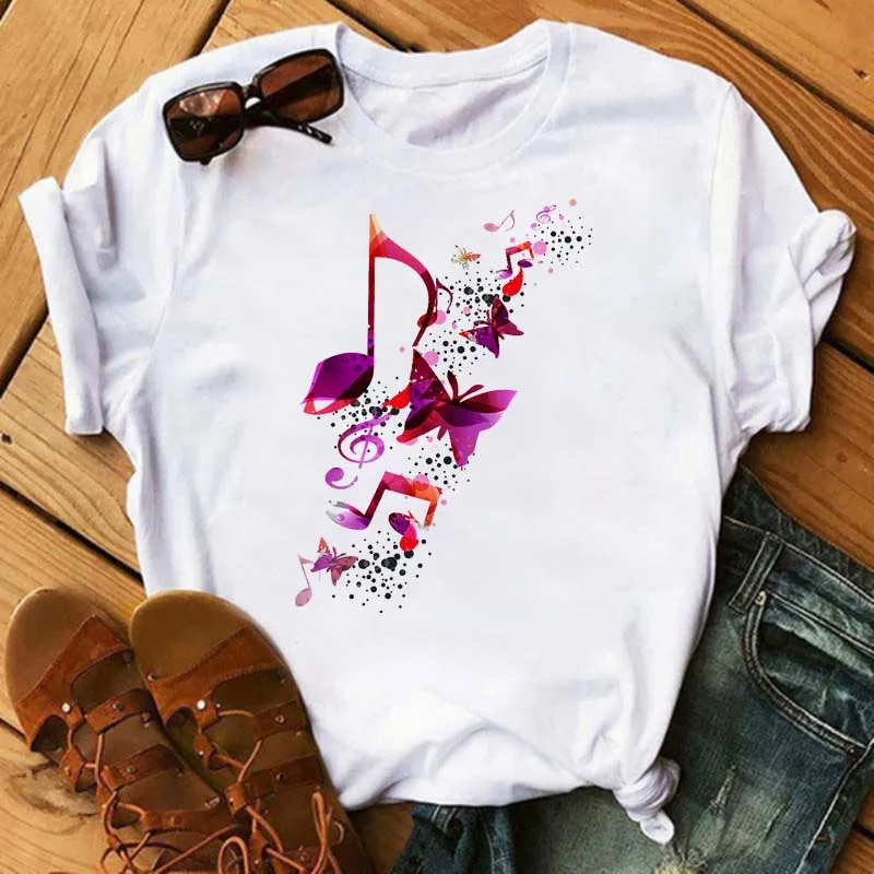 Women Clothing Casual Harajuku Fashion T-shirt Feather Print Loose O-neck Tops Summer Short Sleeve Oversiaze Female Tees Shirts
Women Clothing Casual Harajuku Fashion T-shirt Feather Print Loose O-neck Tops Summer Short Sleeve Oversiaze Female Tees Shirts