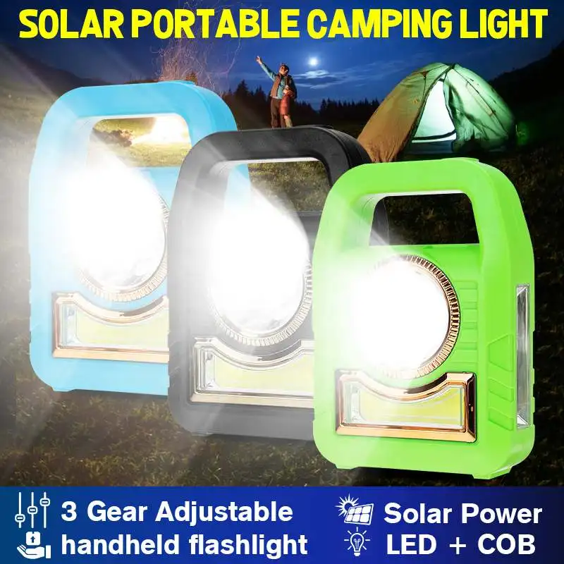 3-Gear Solar Camping Light Outdoor LED USB Charging Portable Lantern Night Hand Lamp For Hiking Outdoor Lighting Emergency
3-Gear Solar Camping Light Outdoor LED USB Charging Portable Lantern Night Hand Lamp For Hiking Outdoor Lighting Emergency