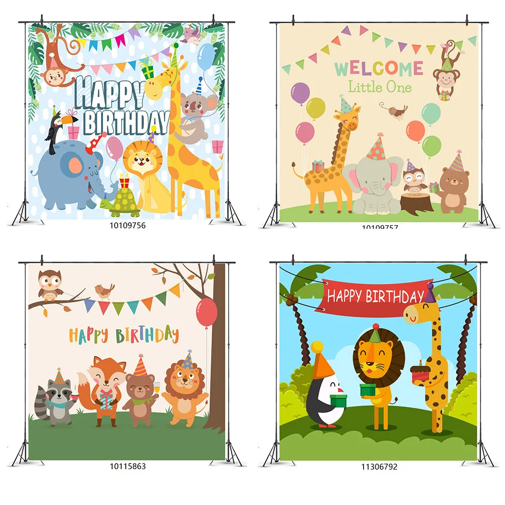 Cartoon King of The Forest Lion Animal Meet Backdrop Baby Birthday Party Room Decoration Photography Photo Kids Vinyl Background
Cartoon King of The Forest Lion Animal Meet Backdrop Baby Birthday Party Room Decoration Photography Photo Kids Vinyl Background