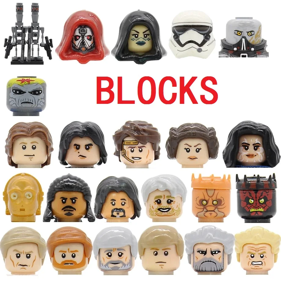 Single Science Fiction IG-88 SW Figure Head Barriss Offee Owen Lars Tasu Leech Turk Falso Naare Building Blocks Kids Gift Toys
Single Science Fiction IG-88 SW Figure Head Barriss Offee Owen Lars Tasu Leech Turk Falso Naare Building Blocks Kids Gift Toys