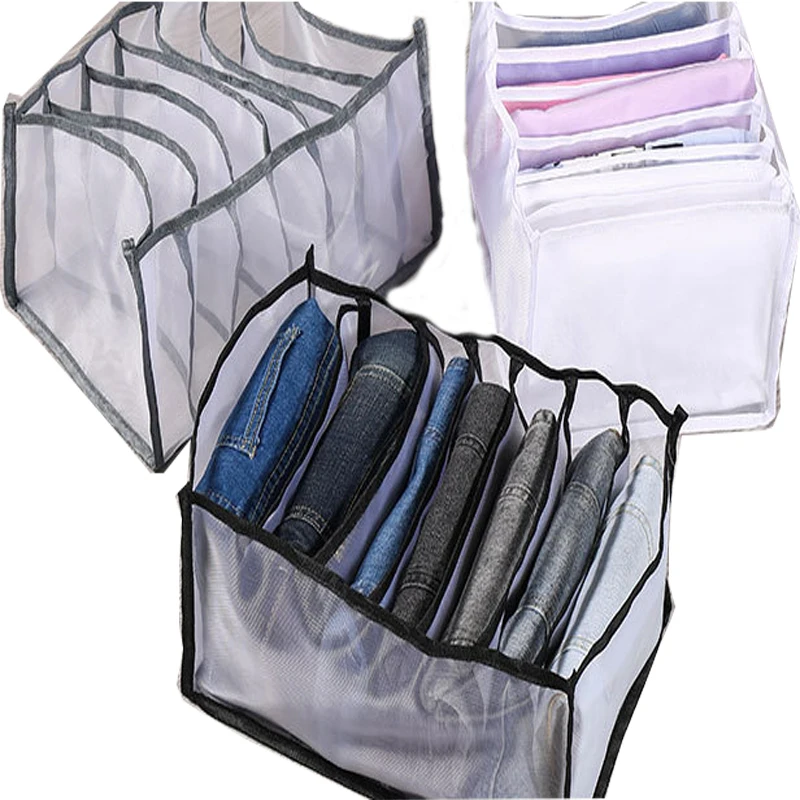 Large Capacity 7 Compartments Clothes Storage Box, Mesh Foldable Jeans T-Shirt Compartment Storage Box, Underwear Storage Box
Large Capacity 7 Compartments Clothes Storage Box, Mesh Foldable Jeans T-Shirt Compartment Storage Box, Underwear Storage Box