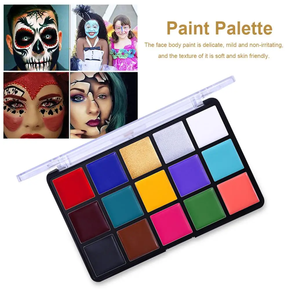 15 Colors Blood Halloween Makeup Kit Face Body Oil Paint Stage Face Oil Painting For Makeup Special Effect Skin Face Cosplay
15 Colors Blood Halloween Makeup Kit Face Body Oil Paint Stage Face Oil Painting For Makeup Special Effect Skin Face Cosplay