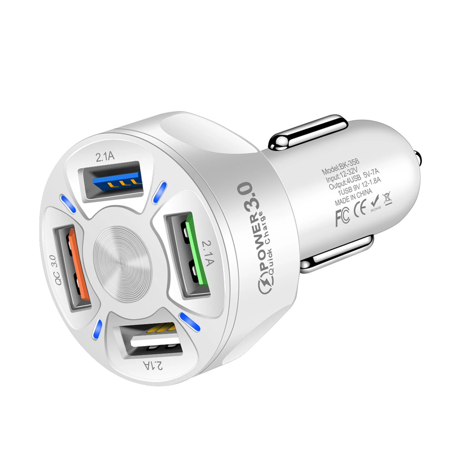 Multifunctional Protection Portable 4USB Ports Car Charger Truck LED Light Display Mini For Phone Tablets Fast Charging Durable
Multifunctional Protection Portable 4USB Ports Car Charger Truck LED Light Display Mini For Phone Tablets Fast Charging Durable