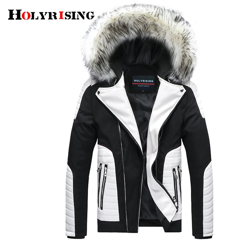 Holyrising Men Parka Warm Winter Outwear Stitching Parkas Hombre Soft Men Padded Adjustable Hooded Leisure Overcoats 18933-5
Holyrising Men Parka Warm Winter Outwear Stitching Parkas Hombre Soft Men Padded Adjustable Hooded Leisure Overcoats 18933-5