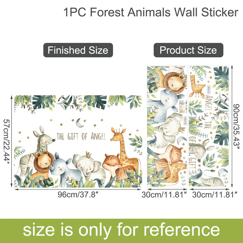 Cartoon Tropical Rainforest Animals Elephant Giraffe Nordic Plant Wall Stickers Sofa Kids Bedroom Background Corridor Decoration
Cartoon Tropical Rainforest Animals Elephant Giraffe Nordic Plant Wall Stickers Sofa Kids Bedroom Background Corridor Decoration