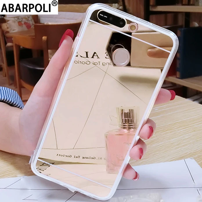 Мягкий зеркальный чехол для huawei Honor 9 Lite 7X 8c 10 V10 View 6x 6c Pro из мягкого ТПУ|Бамперы| |