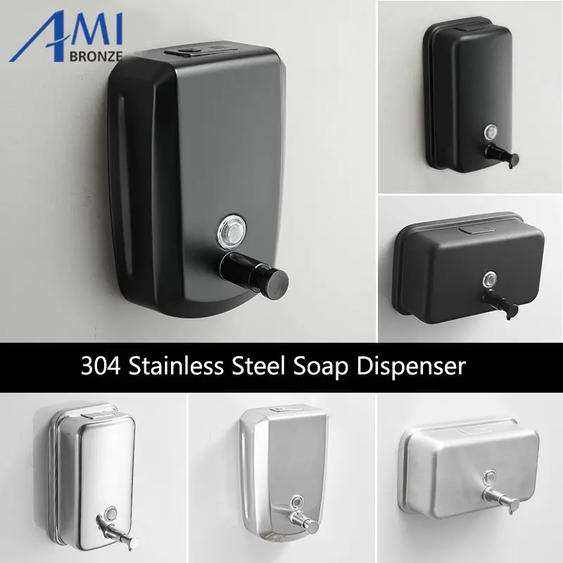 304 Stainless Steel Soap Dispenser Luxury Bathroom Hand Soap Bottle Press-Type Liquid Soap Dispensers
304 Stainless Steel Soap Dispenser Luxury Bathroom Hand Soap Bottle Press-Type Liquid Soap Dispensers
