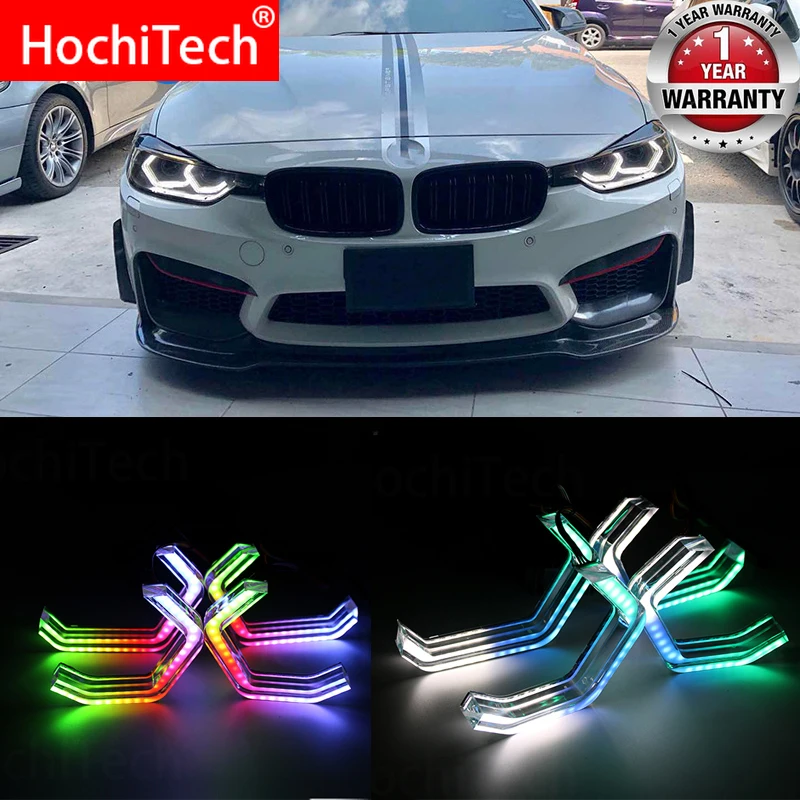 

for 2014-up BMW F31 3 Series Wagon Accessories RGBW Multi Color ICONIC M4 Style Crystal Angel Eyes Kit DRL