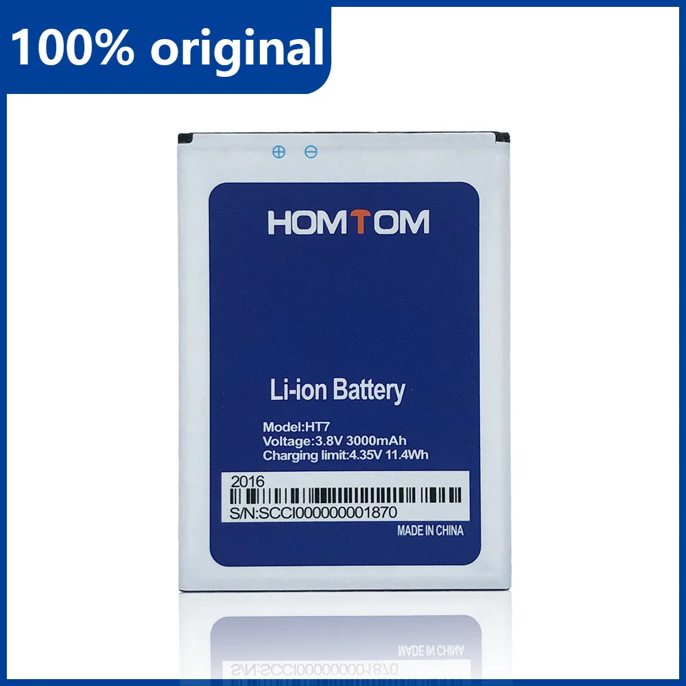 100% оригинальный 3000 мА/ч HT7 Батарея для Homtom камень ножницы бумага 7 телефона
