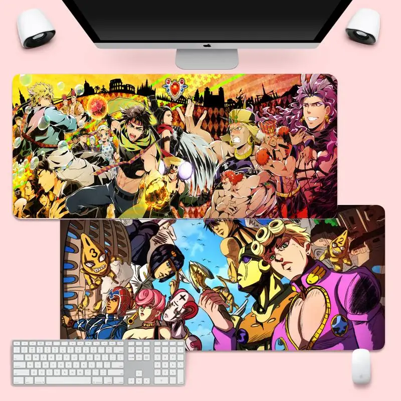 Jojo Золотой ветер комфорт Мышь коврик игровой XL большая клавиатура PC стол Takuo анти
