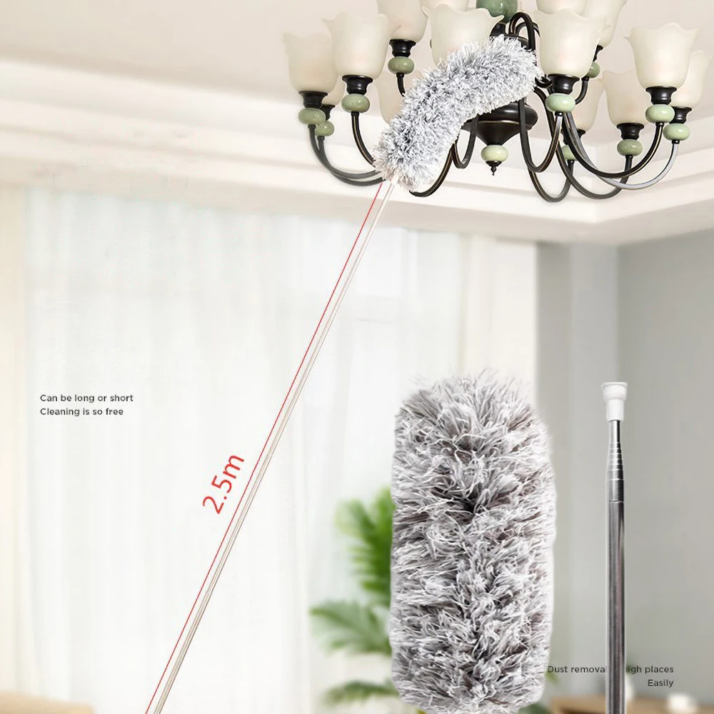 Retractable Dust Duster Ultra-Long 0.8-2.8m Microfiber Brush Household Stainless Steel Arbitrary Bending Gap Cleaning Tool
Retractable Dust Duster Ultra-Long 0.8-2.8m Microfiber Brush Household Stainless Steel Arbitrary Bending Gap Cleaning Tool