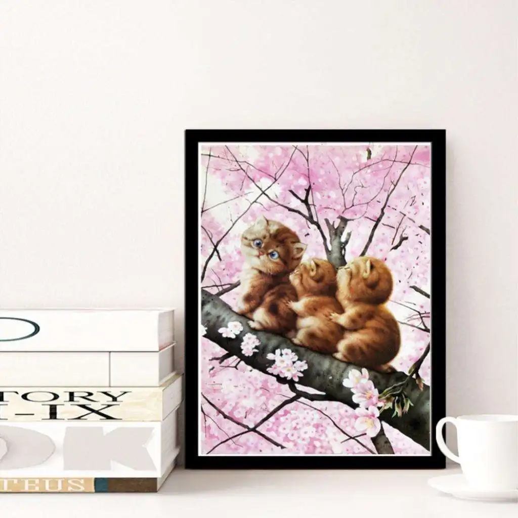 5D DIY Diamond Painting Cute Three Cat with Cross Crafts Stitch Kit for Home Decor
5D DIY Diamond Painting Cute Three Cat with Cross Crafts Stitch Kit for Home Decor