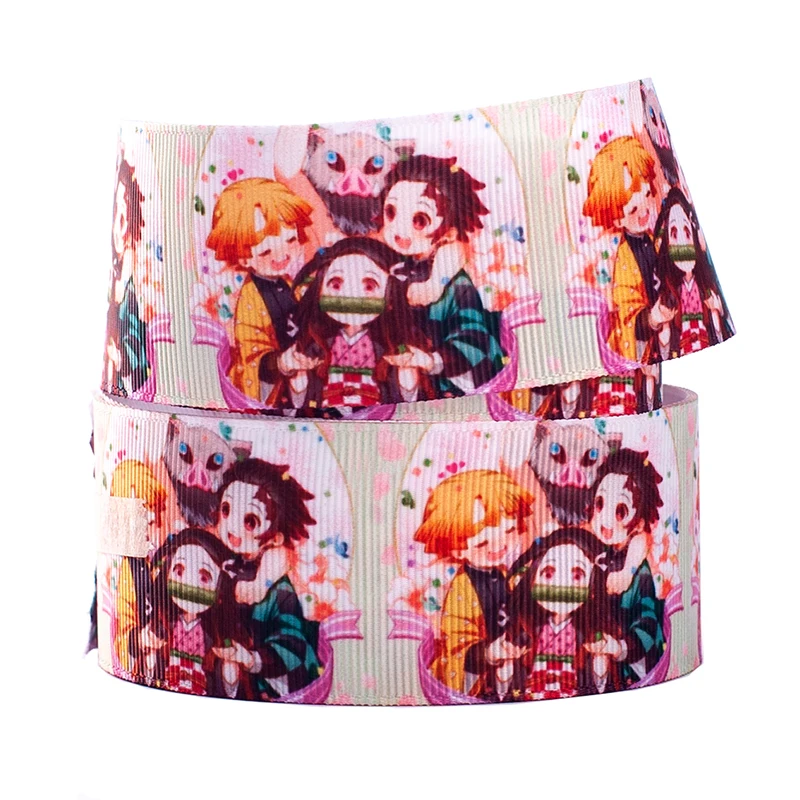 Grosgrain Ribbon For Crafts Japanese Demon Slayer Kimetsu No Yaiba Cartoon Pattern Ribbon Printed 10yards Sizes
Grosgrain Ribbon For Crafts Japanese Demon Slayer Kimetsu No Yaiba Cartoon Pattern Ribbon Printed 10yards Sizes