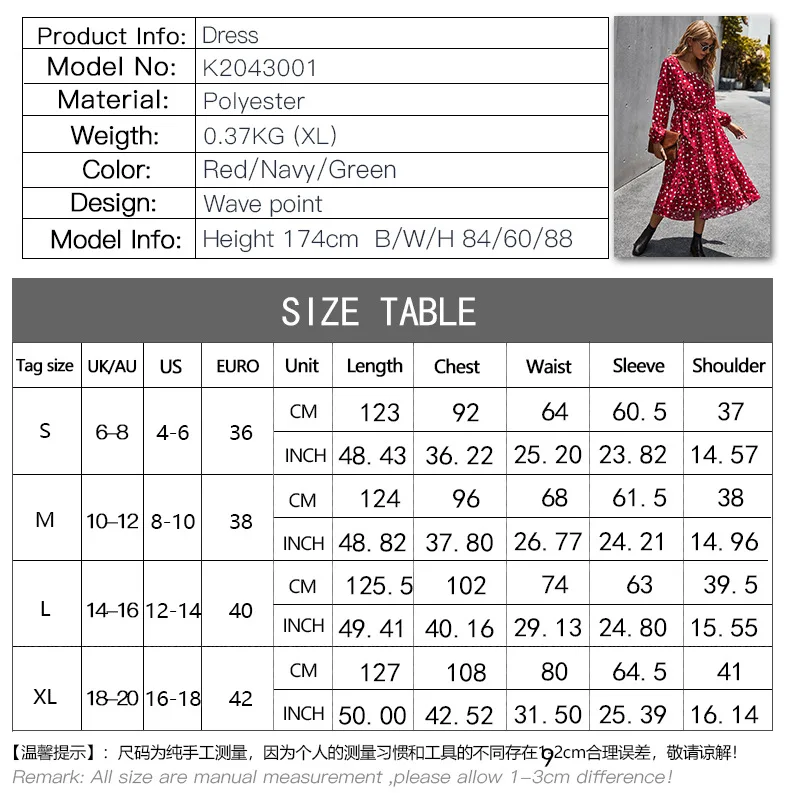 Donsignet Spring/Autumn Woman Dress Casual Fashion Classic Dot Print Elegant Square-neck A-Line Long Sleeve Dresses
Donsignet Spring/Autumn Woman Dress Casual Fashion Classic Dot Print Elegant Square-neck A-Line Long Sleeve Dresses