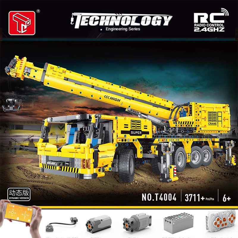 Technical RC Engineering Bulldozer Crane Remote Control Building Blocks City Construction Vehicle Car Bricks Educational Toy Boy
Technical RC Engineering Bulldozer Crane Remote Control Building Blocks City Construction Vehicle Car Bricks Educational Toy Boy