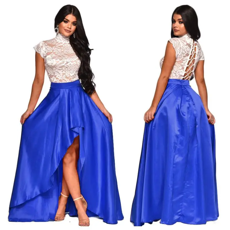 2 Piece Dress Set lace wedding Autumn summerWomen Short Sleeve Turtleneck Hi Low Dress Sexy Red Club Party Lace Hollow Out
2 Piece Dress Set lace wedding Autumn summerWomen Short Sleeve Turtleneck Hi Low Dress Sexy Red Club Party Lace Hollow Out