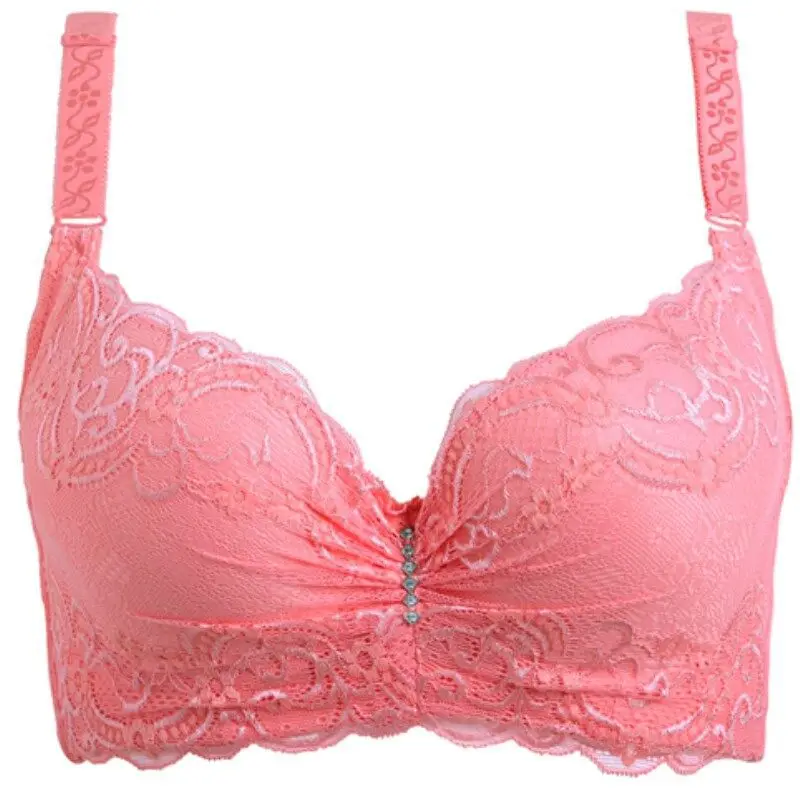 Women Plus Size 36- 46 Bra Push up Bras Sexy Floral Lace Bralette Thin Padded Underwire Brassiere C D E Lingerie bh 
Women Plus Size 36- 46 Bra Push up Bras Sexy Floral Lace Bralette Thin Padded Underwire Brassiere C D E Lingerie bh