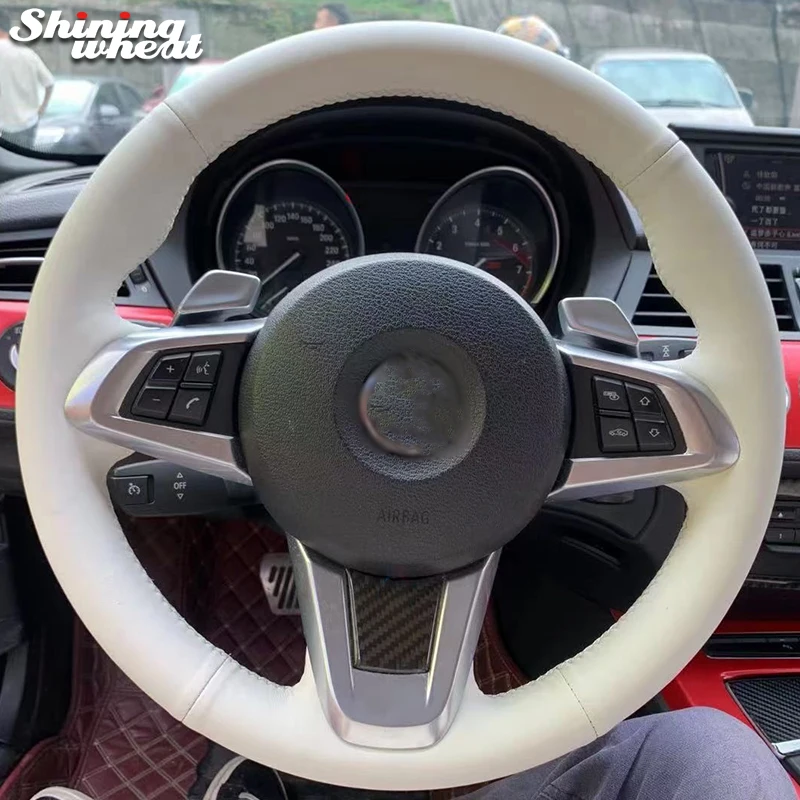 Beige Genuine Leather Hand Sew Wrap Car Steering Wheel Cover for BMW Z4 E89 2009-2016
Beige Genuine Leather Hand Sew Wrap Car Steering Wheel Cover for BMW Z4 E89 2009-2016