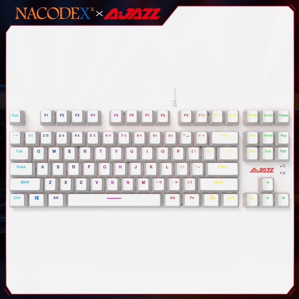 AJAZZ NACODEX ROBOCOP Gaming Keyboard Mechanical Backlit Green Keyboard Ergonomic Anti-ghosting key flip/black/blue switch
AJAZZ NACODEX ROBOCOP Gaming Keyboard Mechanical Backlit Green Keyboard Ergonomic Anti-ghosting key flip/black/blue switch