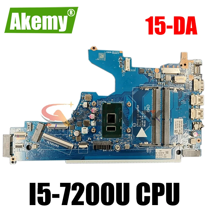 Akemy для HP 15-DA серии Материнская плата портативного компьютера с SR342 i5-7200U Процессор L36494-001 L36494-601 L36494-501 LA-G07DP 100% тестирование
Akemy для HP 15-DA серии Материнская плата портативного компьютера с SR342 i5-7200U Процессор L36494-001 L36494-601 L36494-501 LA-G07DP 100% тестирование