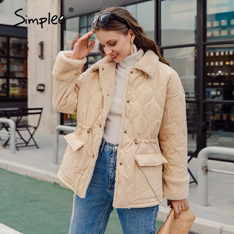 Simplee Causal solid white autumn winter women parkas Warm stand collar long sleeve female jacket High street Down Jackets 2020
Simplee Causal solid white autumn winter women parkas Warm stand collar long sleeve female jacket High street Down Jackets 2020