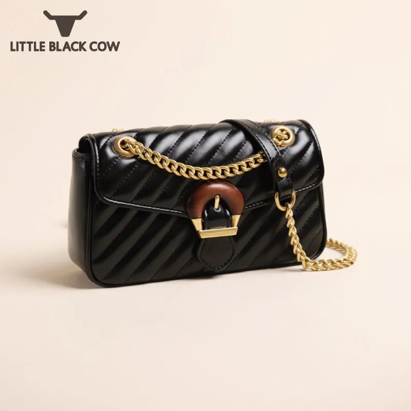 Retro Luxury Elegant Handbag Ladies Genuine Leather Shoulder Bag Party Striped Small Flap Women Mini Chain Single Crossbody Bags
Retro Luxury Elegant Handbag Ladies Genuine Leather Shoulder Bag Party Striped Small Flap Women Mini Chain Single Crossbody Bags