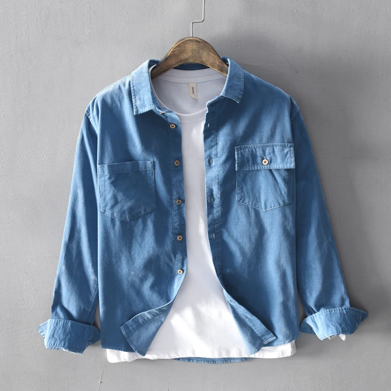 Double pockets 100% cotton shirts men brand fashion shirt for men long sleeve casual shirt mens solid shirts male overhemd
Double pockets 100% cotton shirts men brand fashion shirt for men long sleeve casual shirt mens solid shirts male overhemd