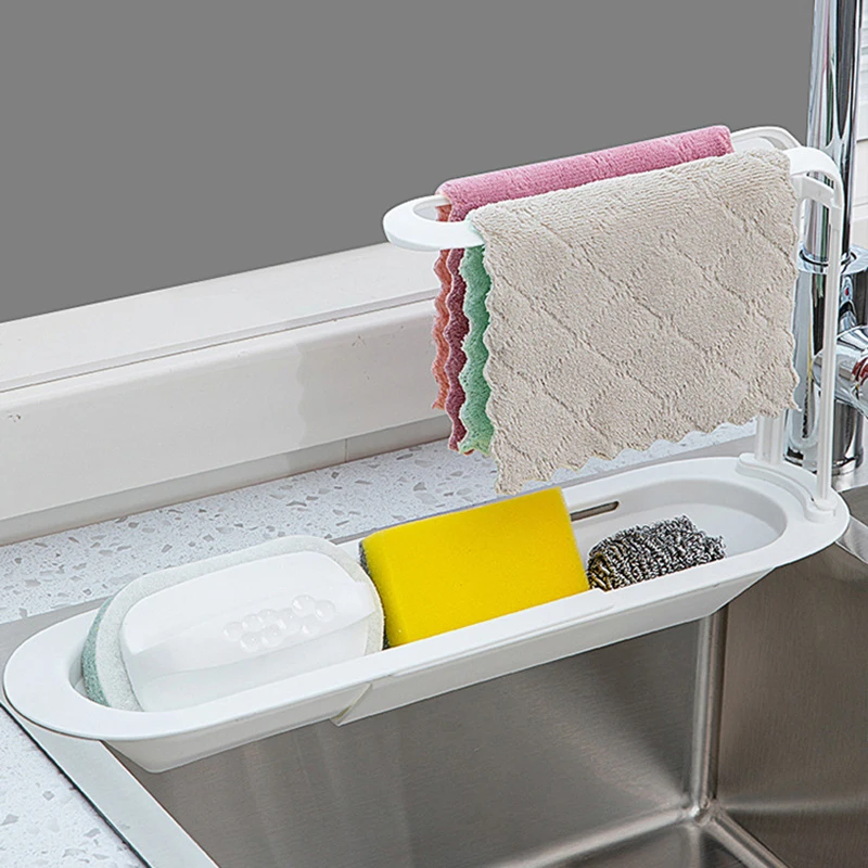 Telescopic Sink Drain Rack Kitchen Sinks Organizer Adjustable Soap Sponge Drain Shelves Holder Kitchen Gadgets Accessories
Telescopic Sink Drain Rack Kitchen Sinks Organizer Adjustable Soap Sponge Drain Shelves Holder Kitchen Gadgets Accessories