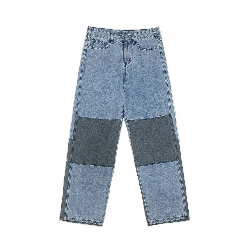 New Spring 2021 Male Band Handsome Fried Street Jeans Popular Logo Casual Loose Straight Pants In Contrasting Colors
New Spring 2021 Male Band Handsome Fried Street Jeans Popular Logo Casual Loose Straight Pants In Contrasting Colors