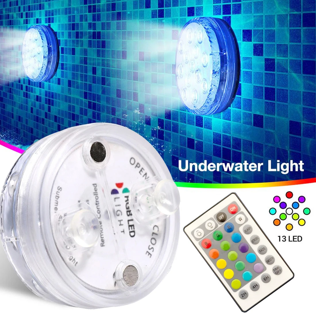 12 Led Submersible Light for Garden Swimming Pool Fountain Spa Party Bathroom IP68 Waterproof Underwater Lamp Remote Control LED
12 Led Submersible Light for Garden Swimming Pool Fountain Spa Party Bathroom IP68 Waterproof Underwater Lamp Remote Control LED