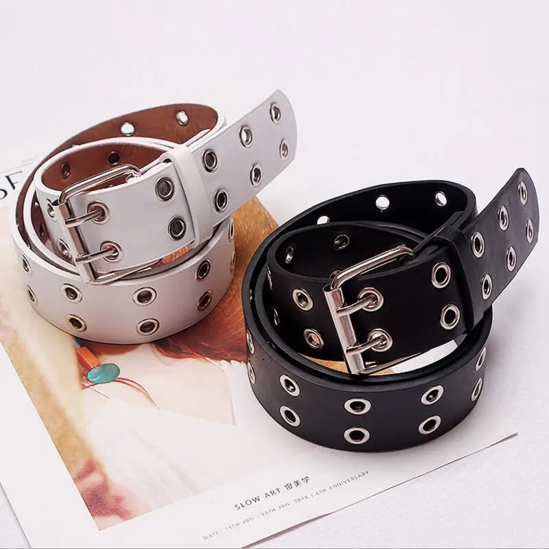 new men /womenbelts Luxury design Fashion Women Pin Alloy Double Eyelet Buttonhole Leather Waistbelt Personality Jeans Waistband
new men /womenbelts Luxury design Fashion Women Pin Alloy Double Eyelet Buttonhole Leather Waistbelt Personality Jeans Waistband