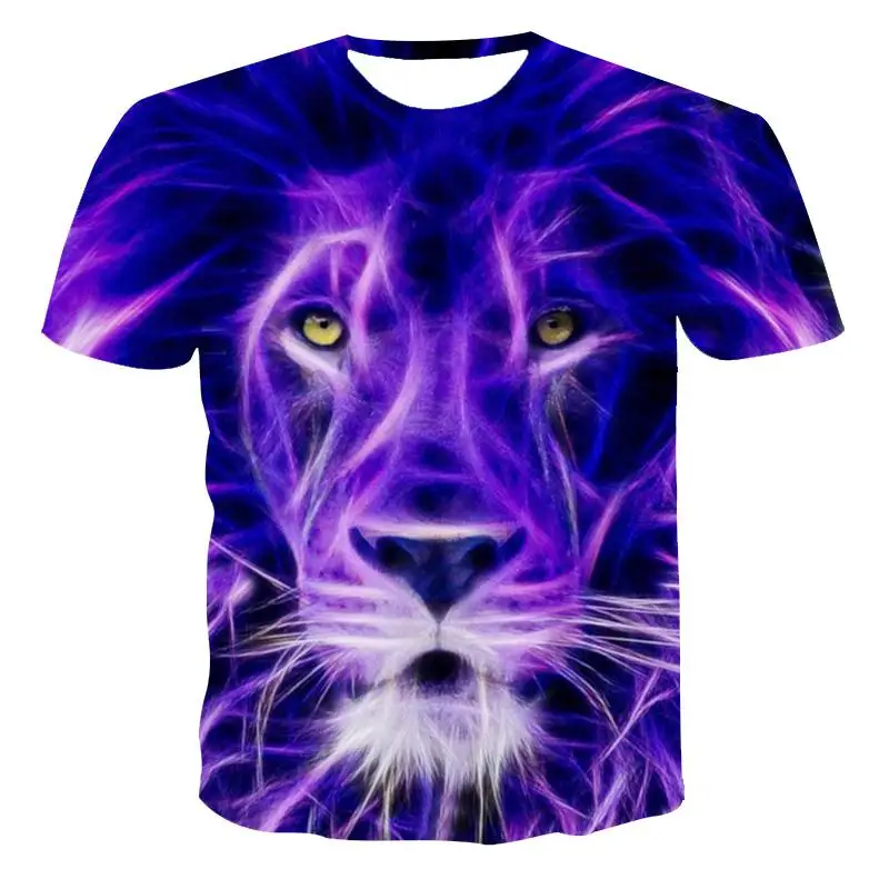 Summer 2021 3D printed men's T-shirt O-neck short sleeve 3D printed animal lion T-shirt men's boutique top
Summer 2021 3D printed men's T-shirt O-neck short sleeve 3D printed animal lion T-shirt men's boutique top